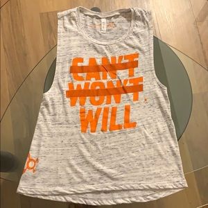 OTF Orangetheory Can’t Won’t Will Muscle Tank